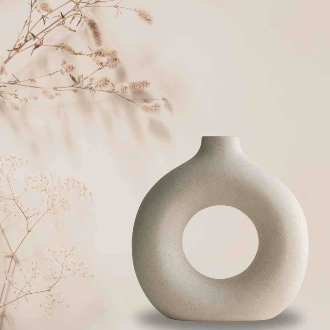 Vase terra céramique mat