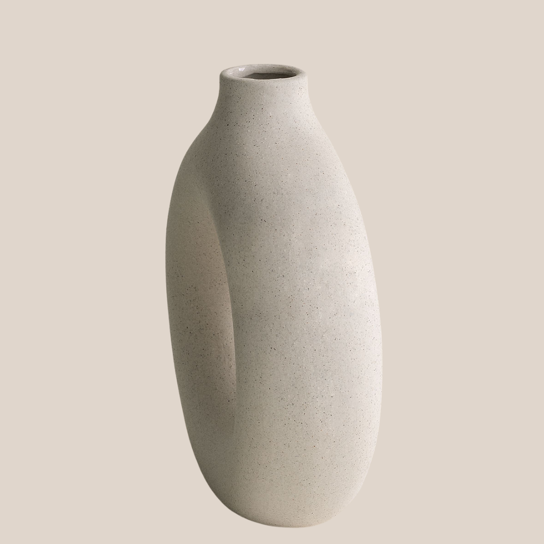 Vase terra céramique mat