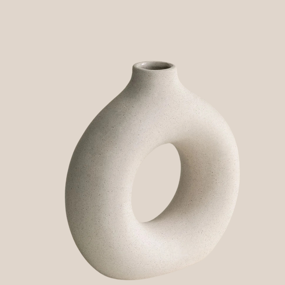Vase terra céramique mat