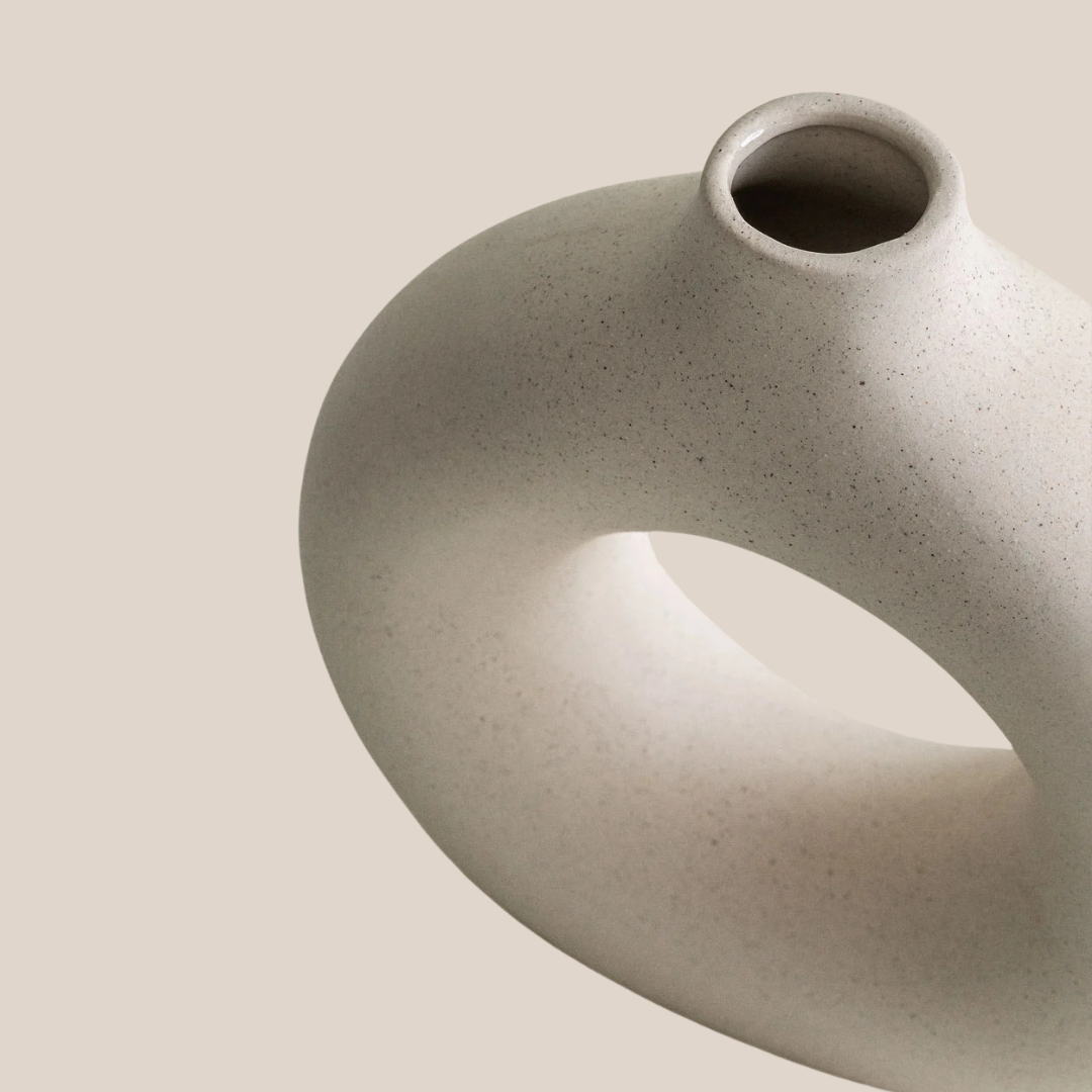 Vase terra céramique mat