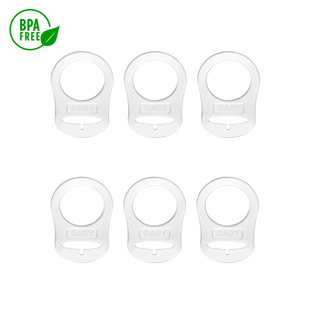 Lot de 6 anneaux en silicone pour tétine