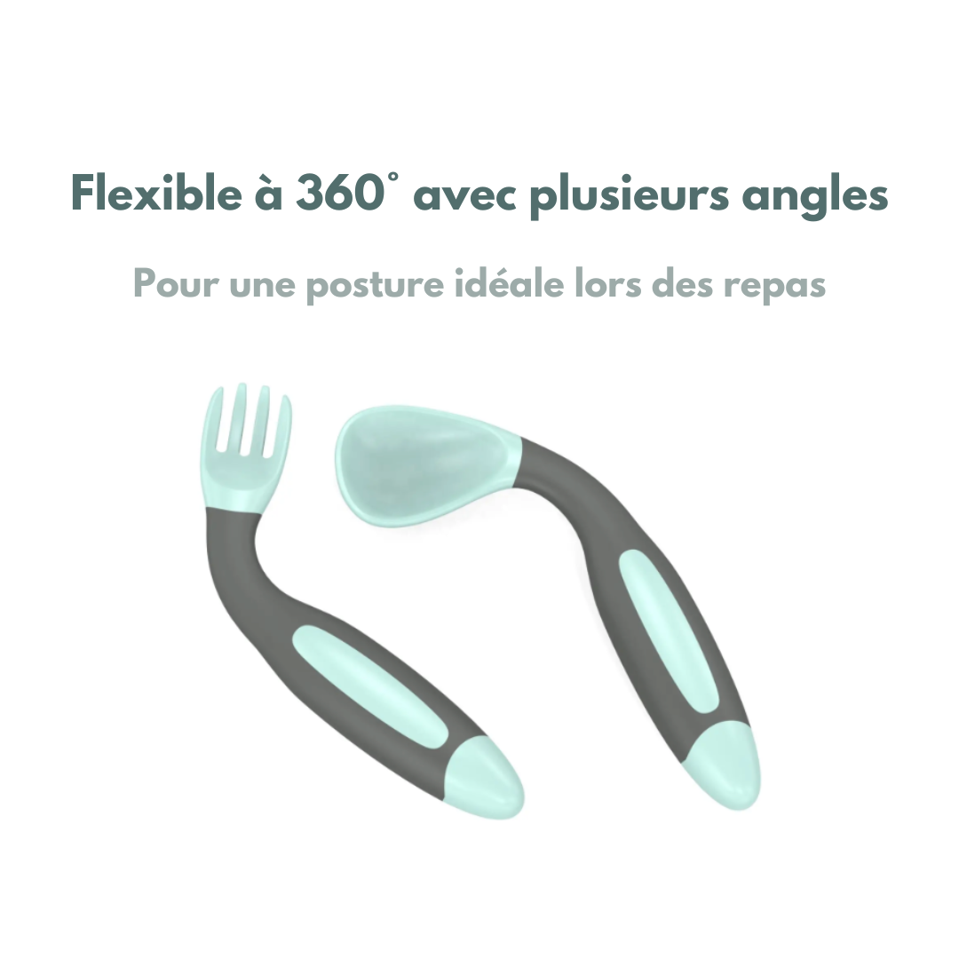 Lot de 2 cuillère et fourchette d’apprentissage