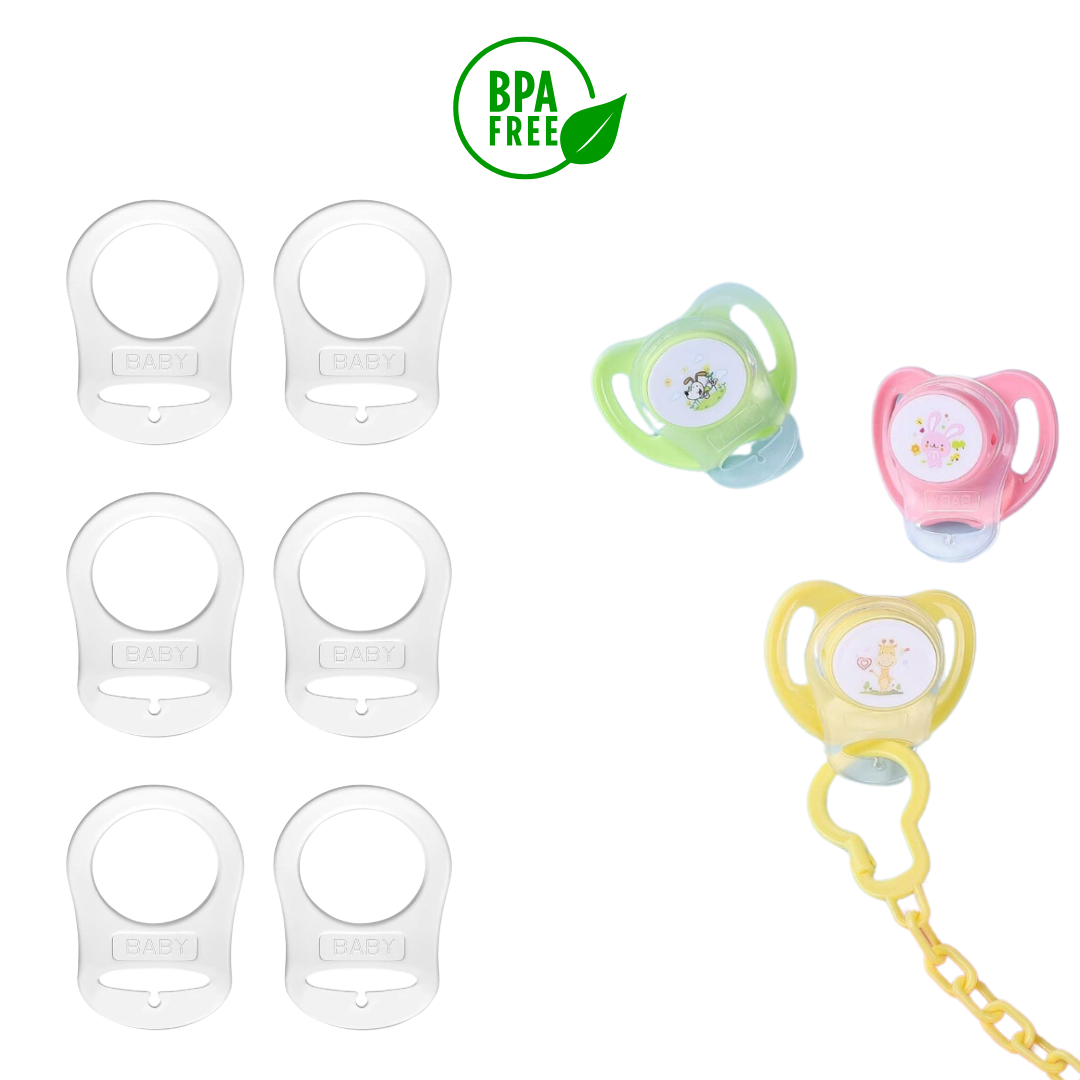 Lot de 6 anneaux en silicone pour tétine