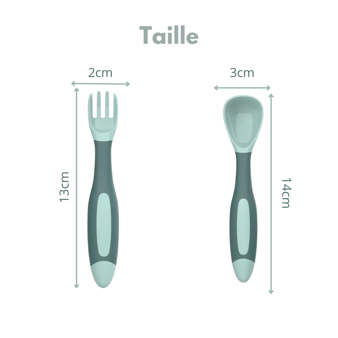 Lot de 2 cuillère et fourchette d’apprentissage