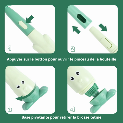 Brosse 3-en-1 pour biberons et accessoires