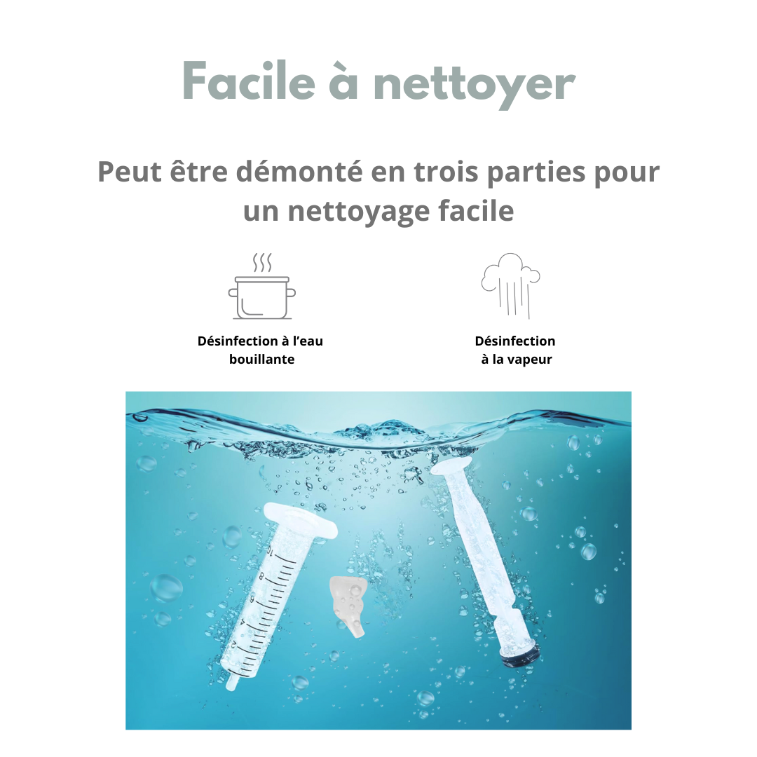 Mouche-Bébé avec Seringue Nasale – Lot de 2