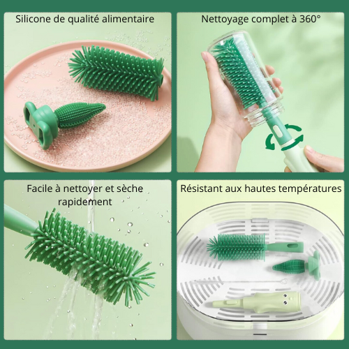 Brosse 3-en-1 pour biberons et accessoires