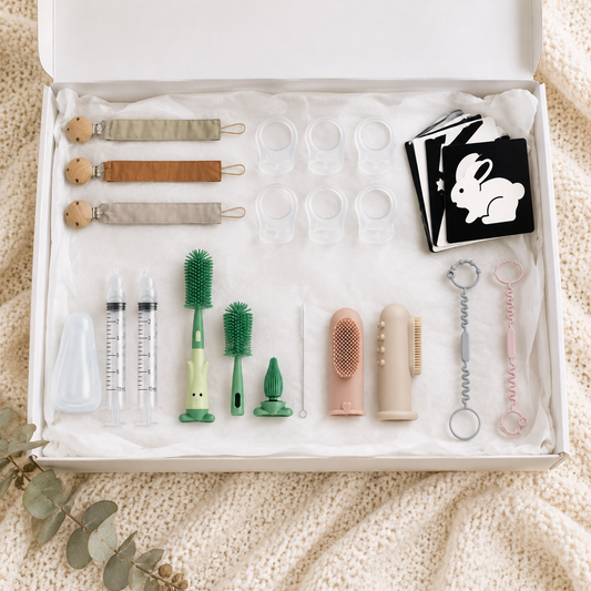 Coffret cadeau MAY'S KIDS Naissance ouvert, vue de dessus